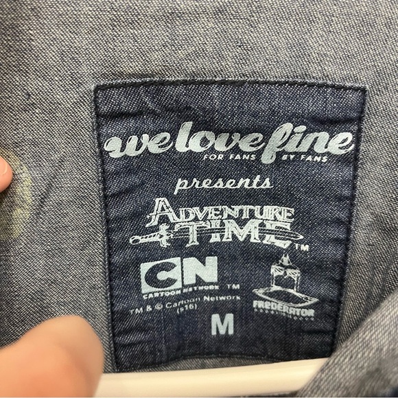 NEW Welovefine Adventure Time Lemon Denim Button Up - Picture 4 of 11